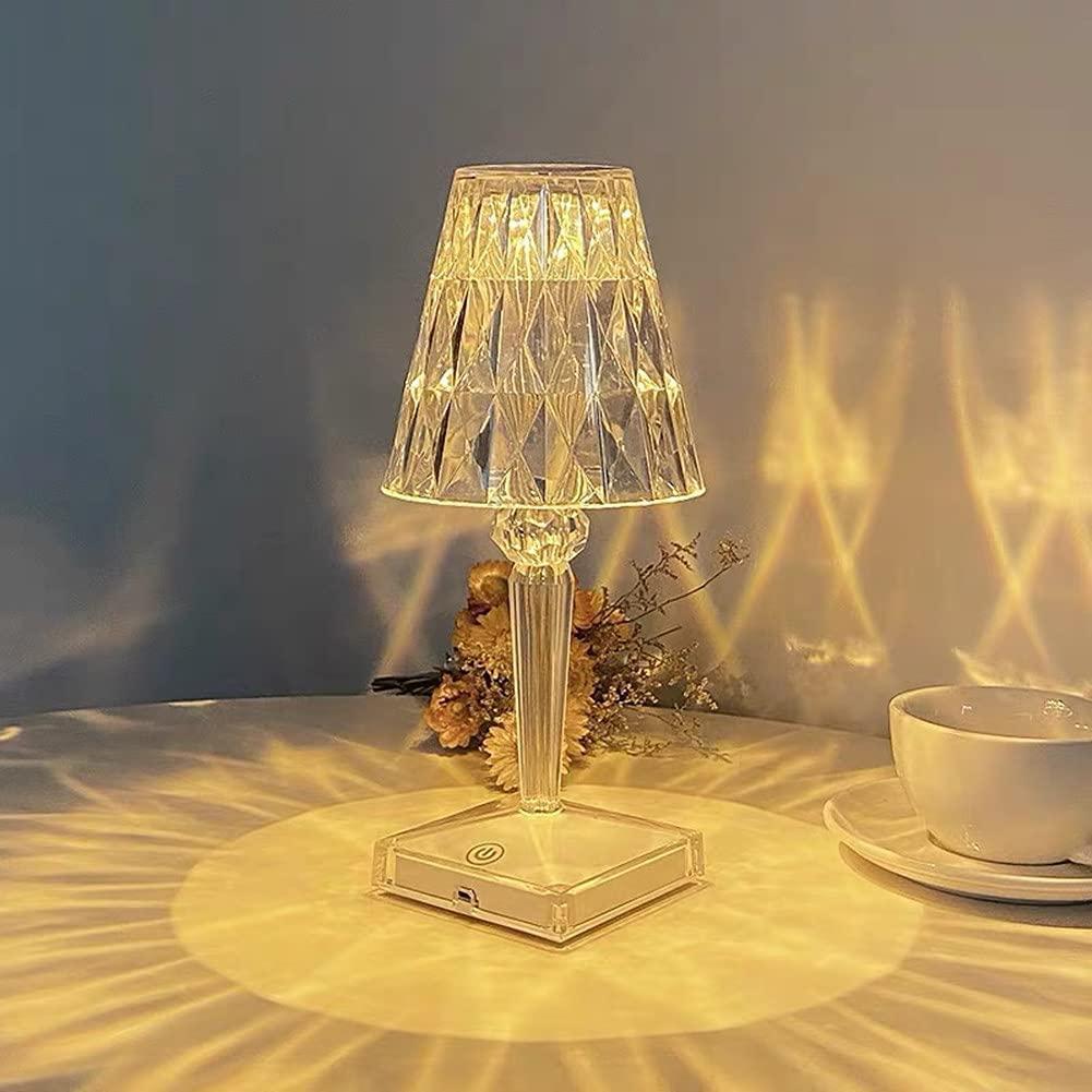 Crystal Rose Diamond Lamp - 16 Color Touch & Remote