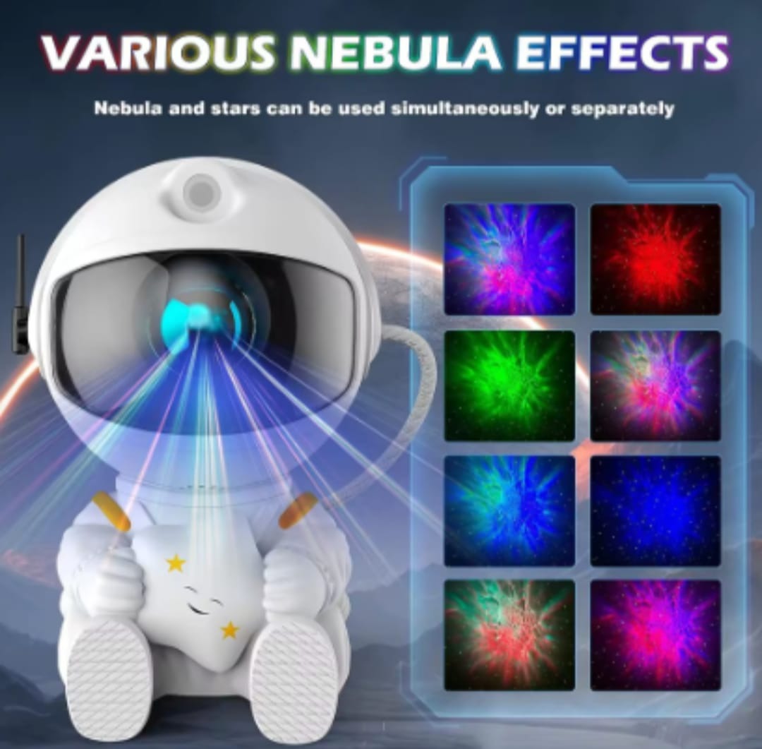 The Astronaut Galaxy Projector - 360° Starry Sky & Nebula (Premium Edition)