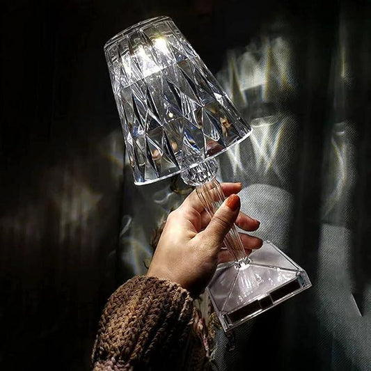 Crystal Rose Diamond Lamp - 16 Color Touch & Remote